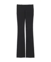Saint Laurent Low-rise Flared Wool Trousers In Black