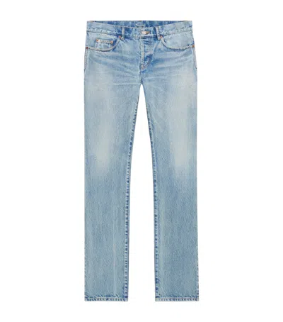 SAINT LAURENT LOW-RISE JEANS