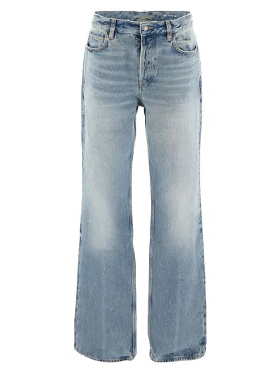 SAINT LAURENT LOW-RISE STRAIGHT-LEG JEANS