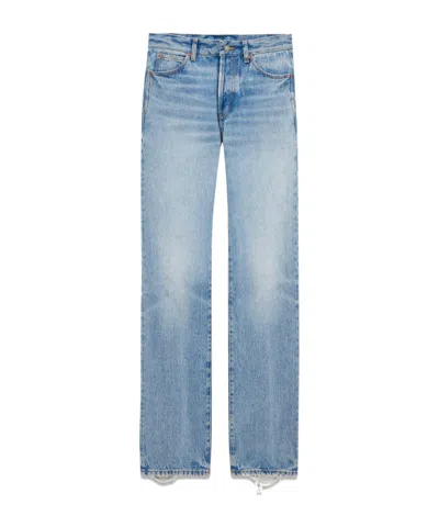 SAINT LAURENT SAINT LAURENT LOW-RISE STRAIGHT LEG JEANS