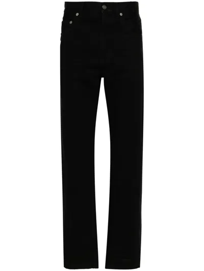 Saint Laurent Low-rise Straight-leg Jeans In Schwarz