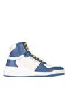Saint Laurent Sl24 Medium Blue Leather Sneakers In Multi