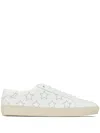 Saint Laurent Sl06 Star Leather Sneaker In White