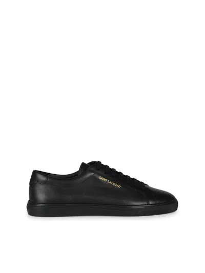Saint Laurent Low Sneakers With Laces In Black