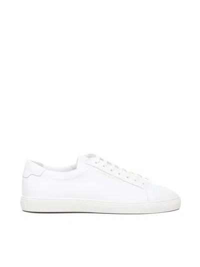 Saint Laurent Low Sneakers With Laces In White