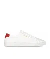 Saint Laurent Low-strapped Casual Sneakers In White