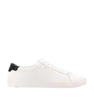 Saint Laurent Low-strapped Casual Sneakers In White