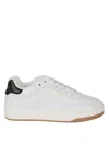 Saint Laurent Low-top Lace-up Sneakers In White