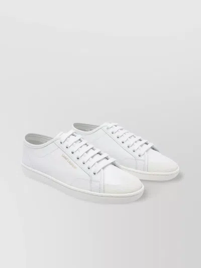 Saint Laurent Low Top Leather Gym Sneakers In Multi
