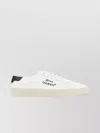 Saint Laurent Low-top Sneakers With Round Toe And Contrast Heel In White