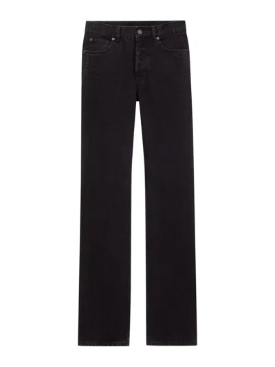 Saint Laurent Low Waist Jeans Nico In Black