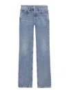 Saint Laurent Low Waist Jeans Nico In Blue