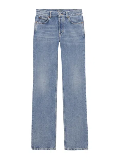 Saint Laurent Low Waist Jeans Nico In Blue