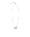 Saint Laurent Lucky Charms Necklace In White