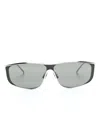 Saint Laurent Luna Logo-embossed Sunglasses In Silber