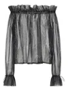 Saint Laurent Blusa In Crepe Stampata  Donna