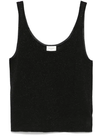 SAINT LAURENT LUREX KNITTED TANK TOP
