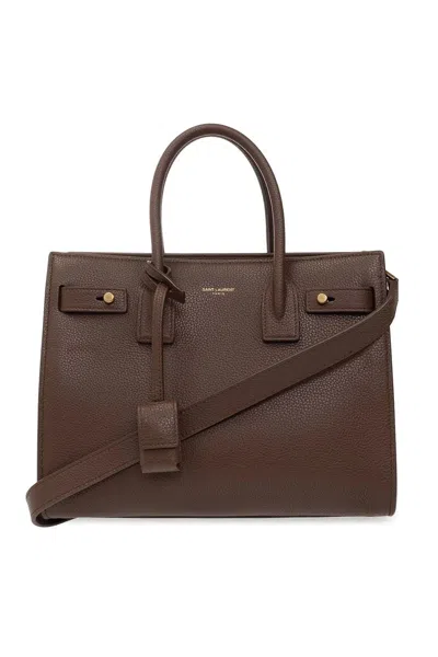 Saint Laurent Luxurious Brown Tote Handbag For Women