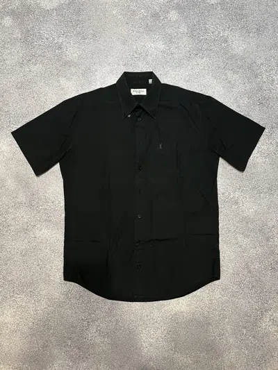 Pre-owned Saint Laurent Luxury Shirt Ysl In Black