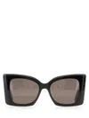 Saint Laurent Sl M119 Blaze Rectangular Sunglasses In Brown