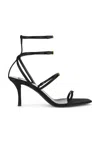 Saint Laurent Lydia Sandal In Nero