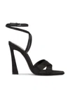 Saint Laurent Lydia Sandal In Nero
