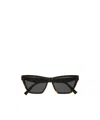 Saint Laurent M103 Sunglasses In Black