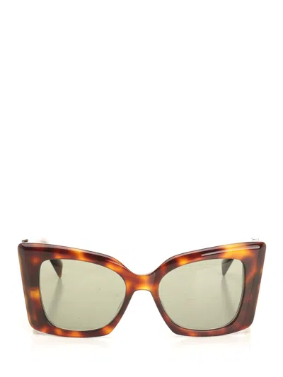 Saint Laurent M119 Blaze Glasses Brown
