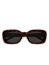 Saint Laurent Sl M130 53mm Rectangular Sunglasses