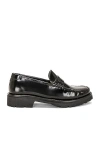 Saint Laurent Mag 15 Moccasin In Nero
