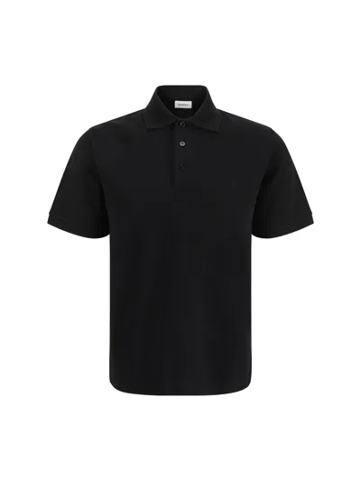 Saint Laurent Maglia Polo Cassandre In Noir