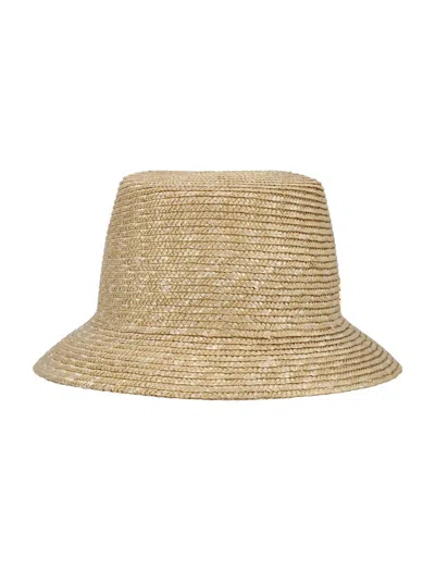 Saint Laurent Maglina Straw Bucket Hat In Rope