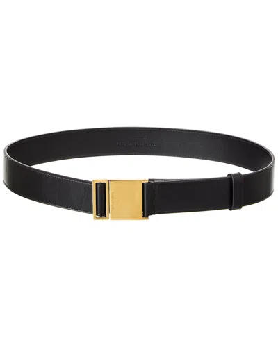 SAINT LAURENT SAINT LAURENT MAGNETIC LEATHER BELT
