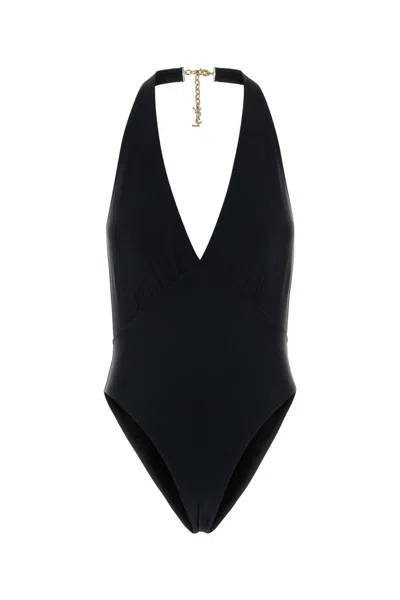 Saint Laurent Maillot De Bain 1 Pi In Black