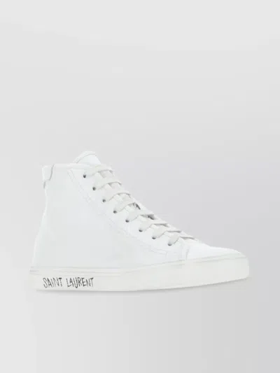 Saint Laurent Malibu 05 High Top Sneakers Male White
