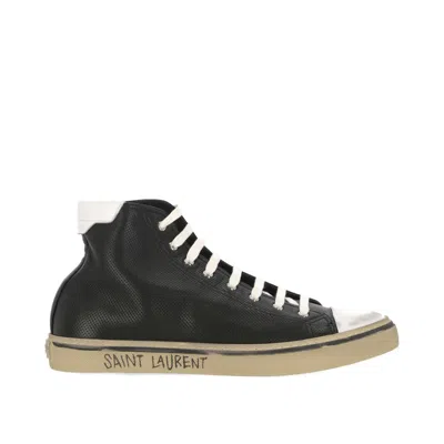 Saint Laurent Malibu Leather Sneakers Men
