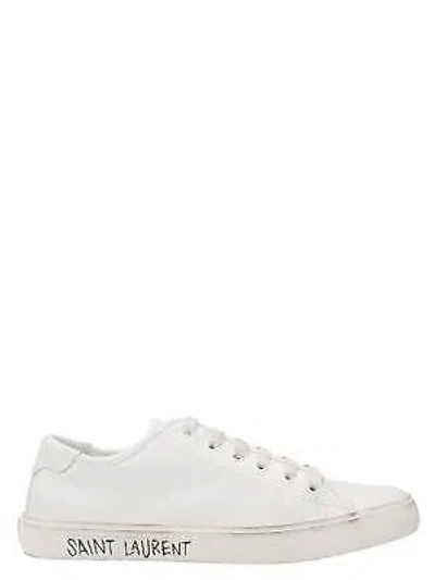 Pre-owned Saint Laurent Malibu Sneakers In White