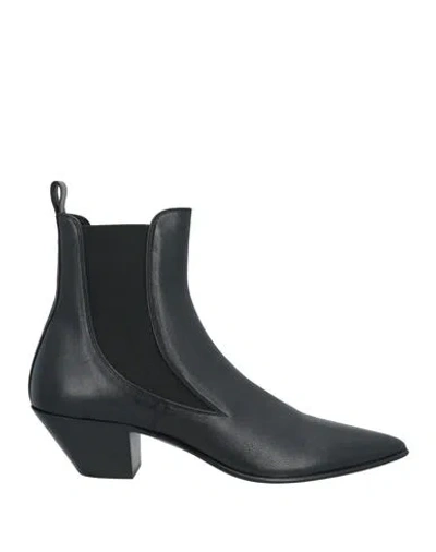 Saint Laurent Man Ankle Boots Black Size 9 Leather