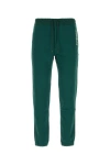 Saint Laurent Bottle Green Slim Fit Joggers In Green