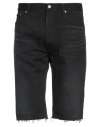 Saint Laurent Bermuda Denim Bermuda And Short Black In Black