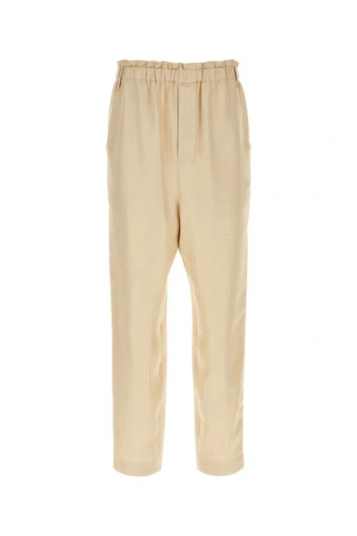 SAINT LAURENT SAINT LAURENT MEN EMBROIDERED SATIN PANT