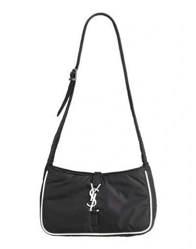 Saint Laurent Man Shoulder Bag Black Size - Textile Fibers
