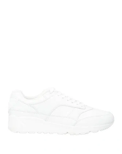 Saint Laurent Man Sneakers White Size 7 Leather, Textile Fibers