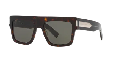 Saint Laurent Sl 628 Havana Sunglasses In Grey