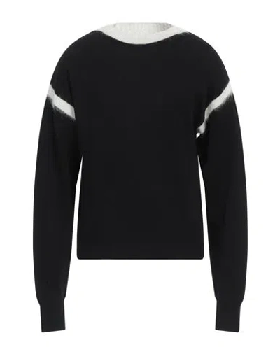 Saint Laurent Man Sweater Black Size L Wool, Mohair Wool, Polyamide