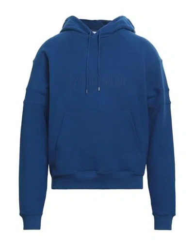 Saint Laurent Man Sweatshirt Blue Size L Cotton, Polyester, Elastane