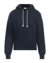 Saint Laurent Marine Cotton Sweaters In Navy Blue