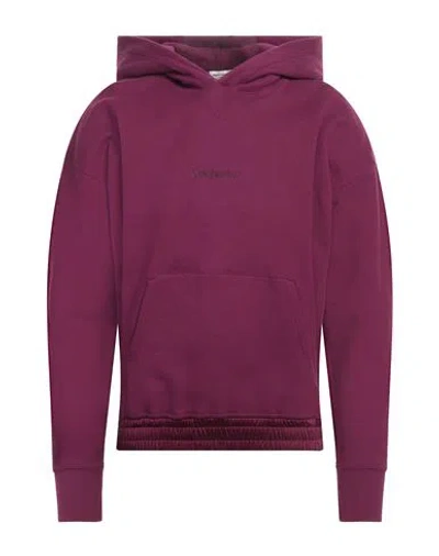 Saint Laurent Man Sweatshirt Purple Size M Cotton, Acetate, Viscose, Polyester In Purple