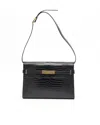 Saint Laurent Manhattan Croc Shoulder Bag