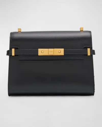 SAINT LAURENT MANHATTAN MINI CALFSKIN CROSSBODY BAG